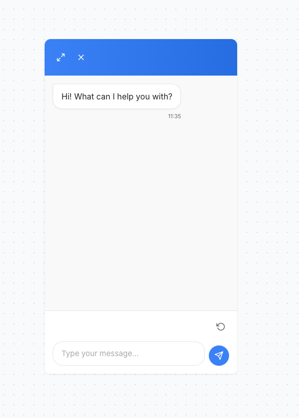 Mobile Chatbot View