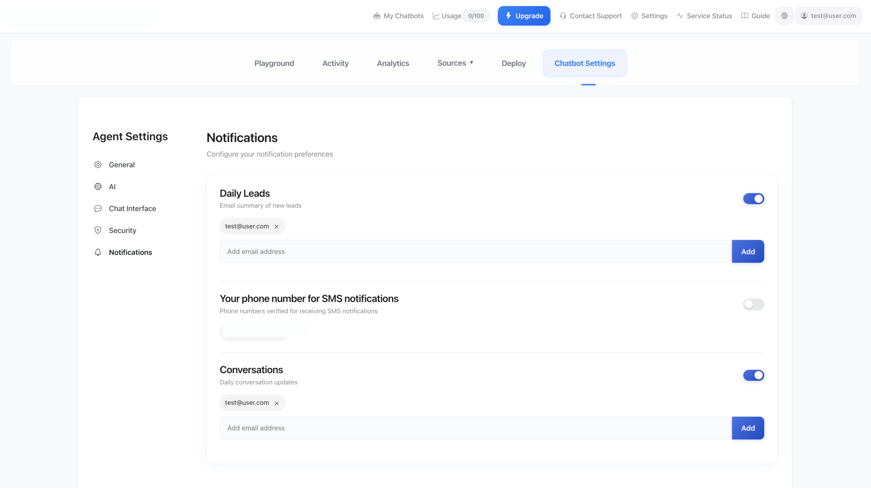 Notification Settings